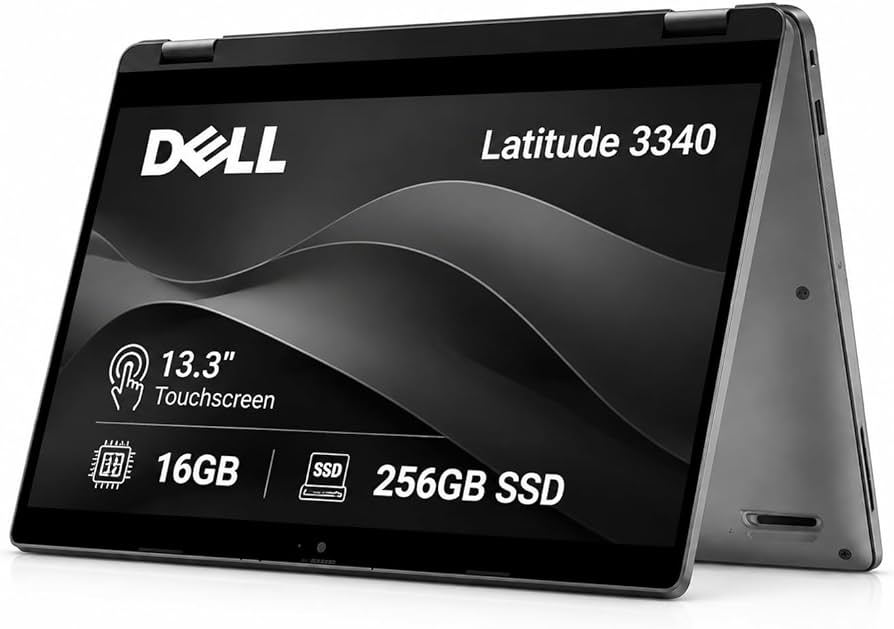 Dell Latitude 3340 3000 2-in-1 Business Laptop (13.3" FHD Touchscreen, Intel i5-1335U (> i7-1255U)