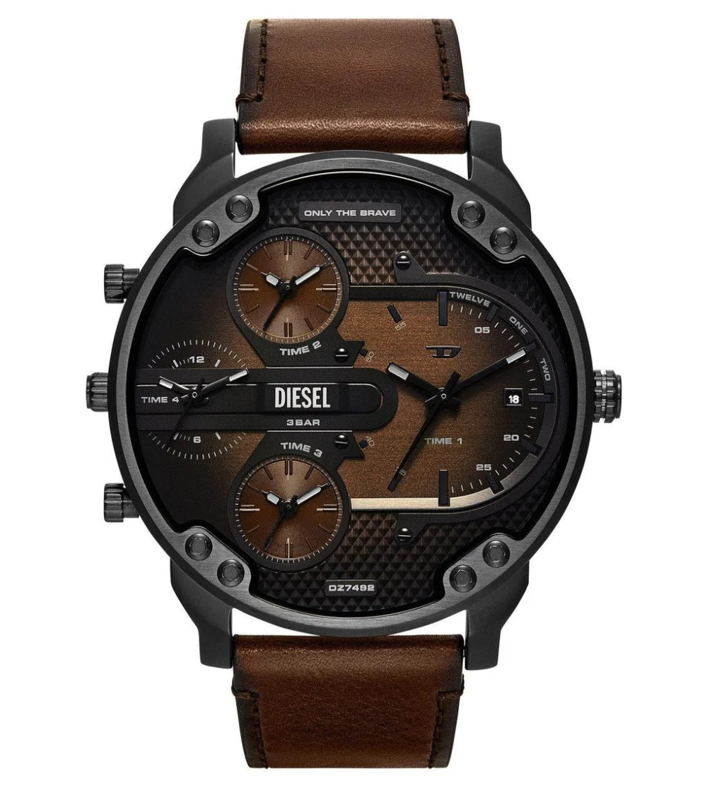 MR. DADDY SLIM CHRONOGRAPH BROWN LEATHER