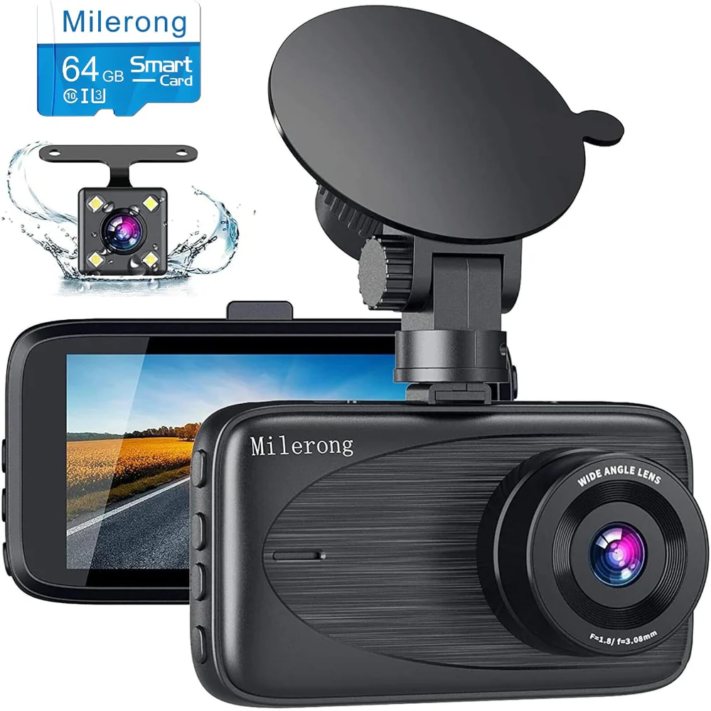 DASH CAM FRONT AND REAR – 1080P FHD CAR CAMERA